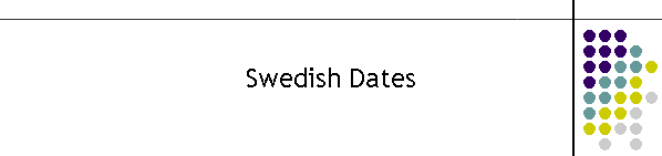 Swedish Dates